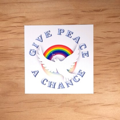 Give peace a chance - Vinyl Sticker