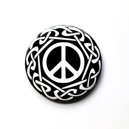 Celtic peace sign - Badges, magnets and stickers