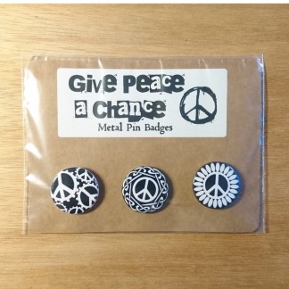 Give peace a chance - Peace Sign badges set