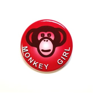 Monkey girl - Pin badges and magnets
