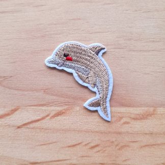 Dolphin (jumping left) - Iron-on patch
