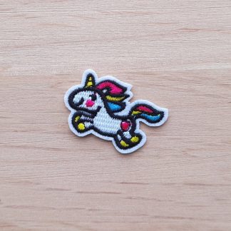 Iron-on patch featuring a leaping Unicorn