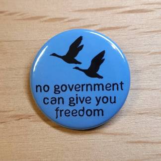 No Government Can Give You Freedom - Badges and magnets