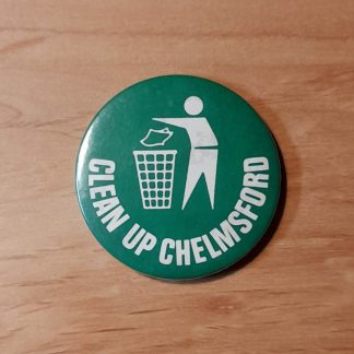 Clean up Chelmsford - Vintage pin badge