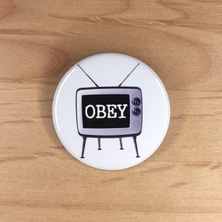 Don't let TV control you - Pin badges