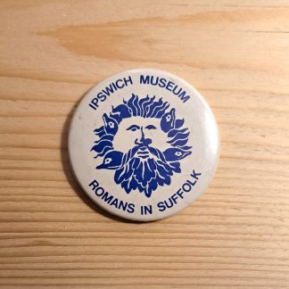 Ipswich Museum Romans in Suffolk - Vintage pin badge