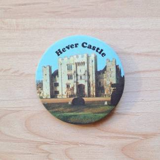 Vintage pin badge featuring Hever Castle