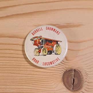 Burrell Showmans Road Locomotive - Vintage pin badge