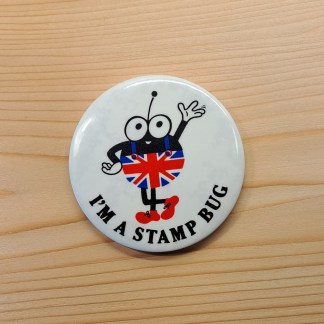 I'm a Stamp Bug - Vintage pin badge