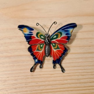 Decorated Butterfly - Brooch pin