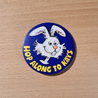 Hop along to Kays - Vintage pin badge