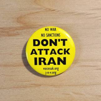 Don't attack Iran - Pin badges