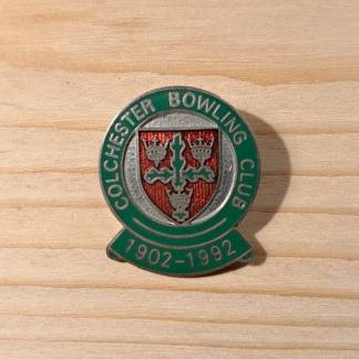 Colchester Bowling Club - Vintage enamel badge