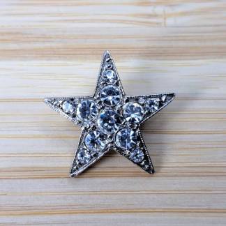 Diamante Star - Vintage brooch