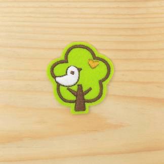 Bird in a tree - Iron-on patch